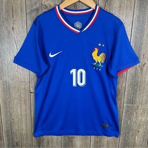Nike France 2024-25 Away Kylian Mbappe #10 Jersey Size Medium READ